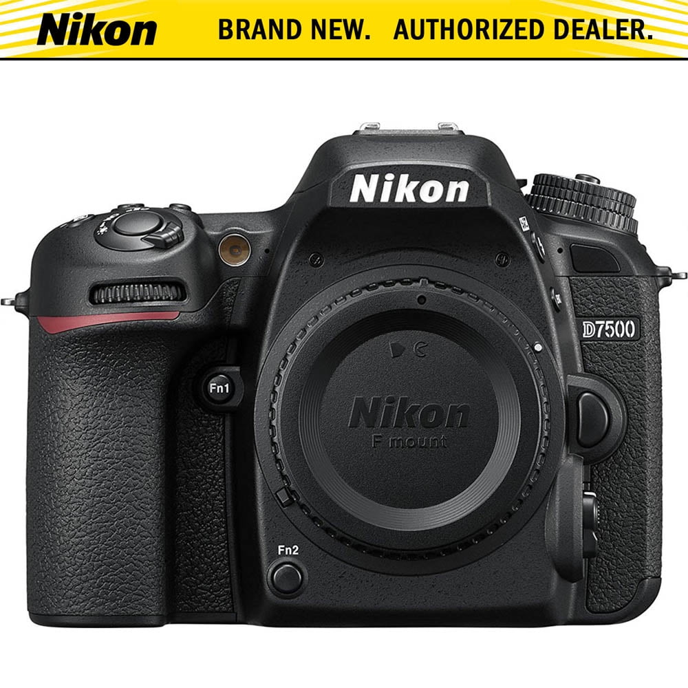 Nikon D7500 - Digital camera - SLR - 20.9 MP - APS-C - 4K / 30 fps - body only - Wi-Fi, Bluetooth