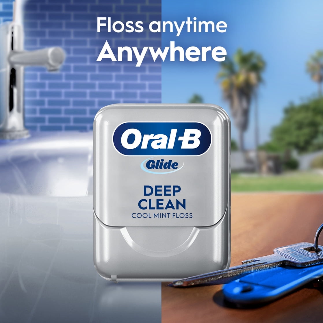 Oral-B Glide Pro-Health Deep Clean Floss, Cool Mint (1 Pack)