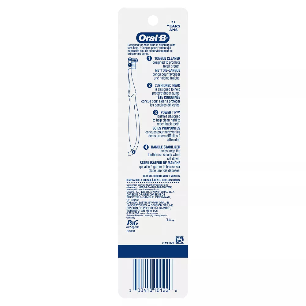 Oral-B Kids Manual Toothbrushes Disneys Frozen Characters, Assorted, 2 Ea..