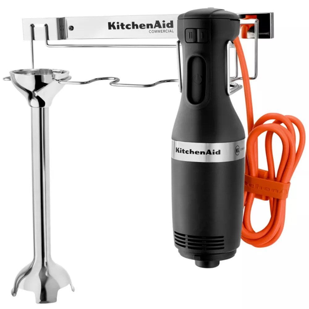 KitchenAid KHBC312OB 300 Series 12" 2-Speed Onyx Black Immersion Blender, 1/2 Hp, 9 Gallons Capacity