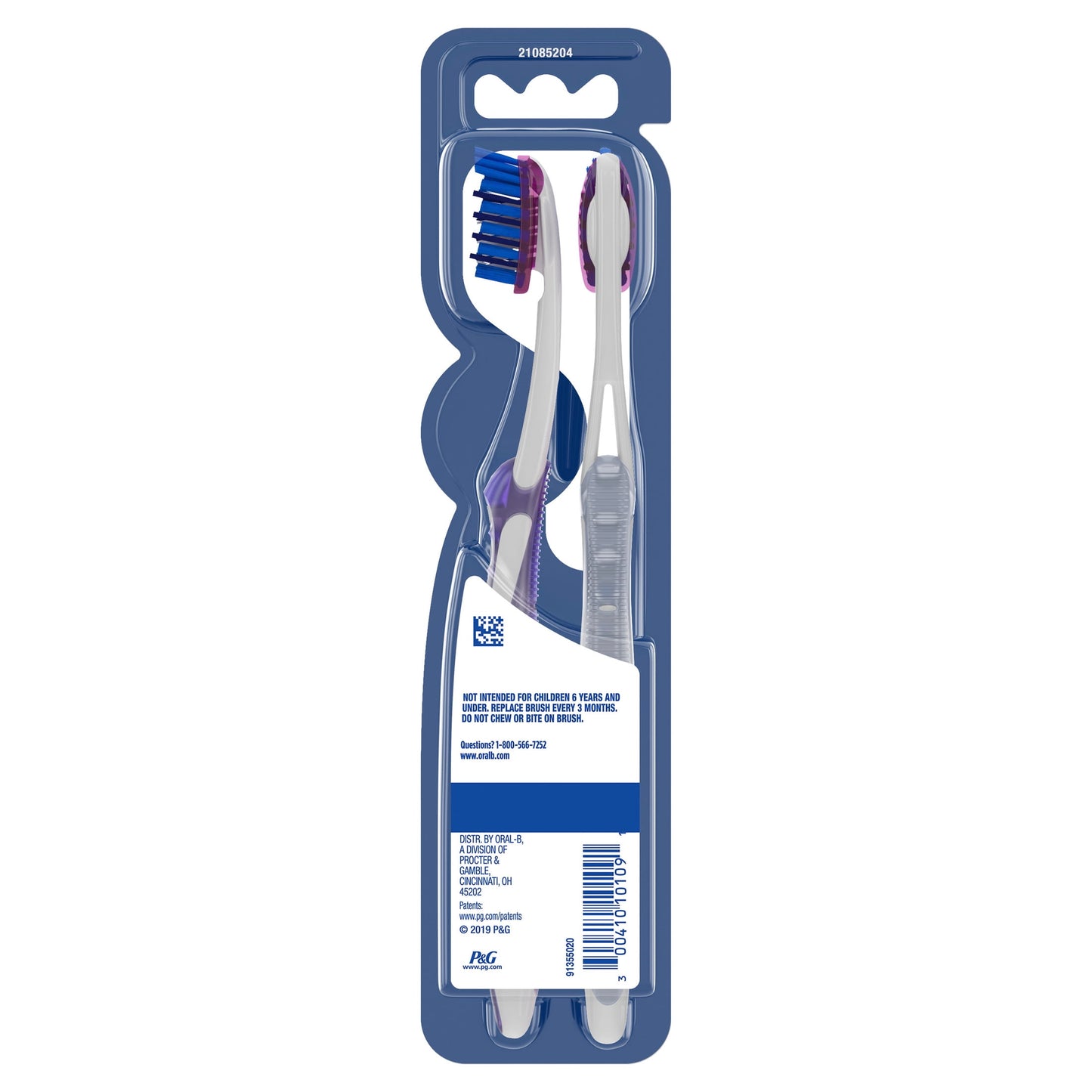 Oral-B Toothbrush Pack, Pro Whitening Manual Toothbrush, Medium Bristles, 2 Count