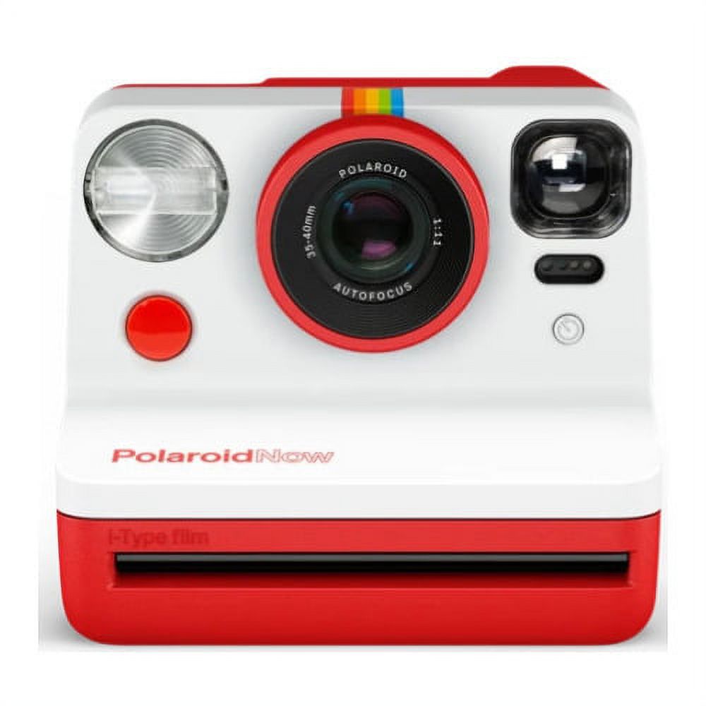 Polaroid Originals Now Viewfinder i-Type Instant Camera (Red) Film Bundle