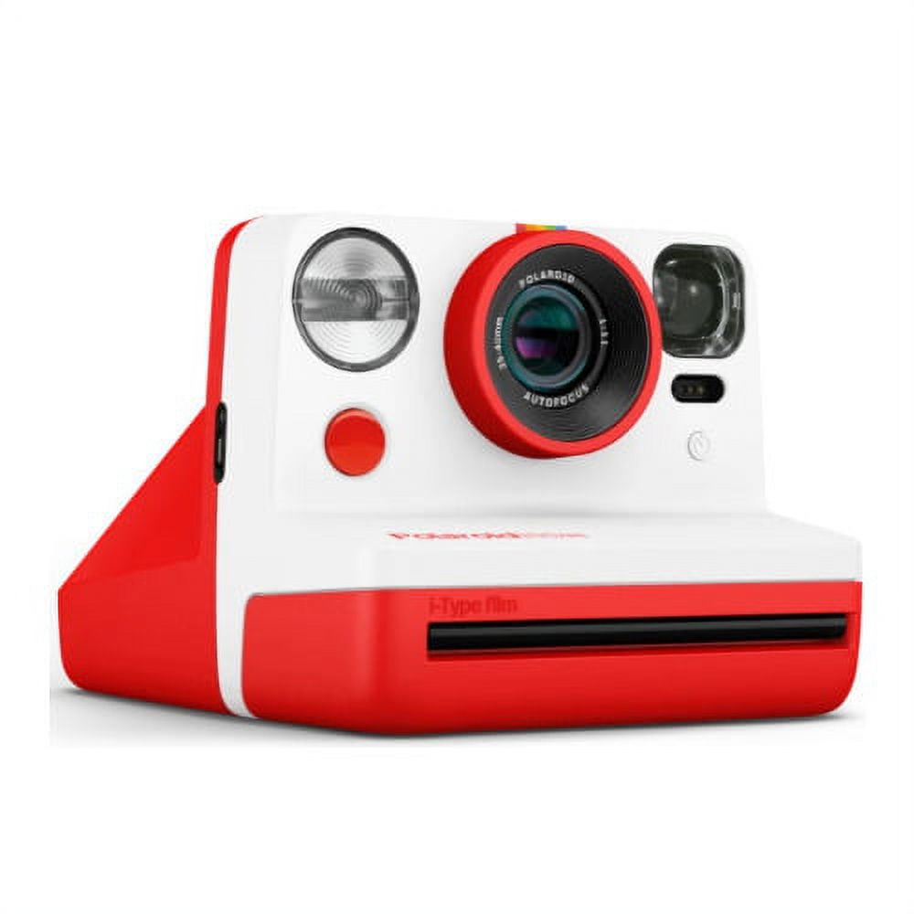 Polaroid Originals Now Viewfinder i-Type Instant Camera (Red) Film Bundle