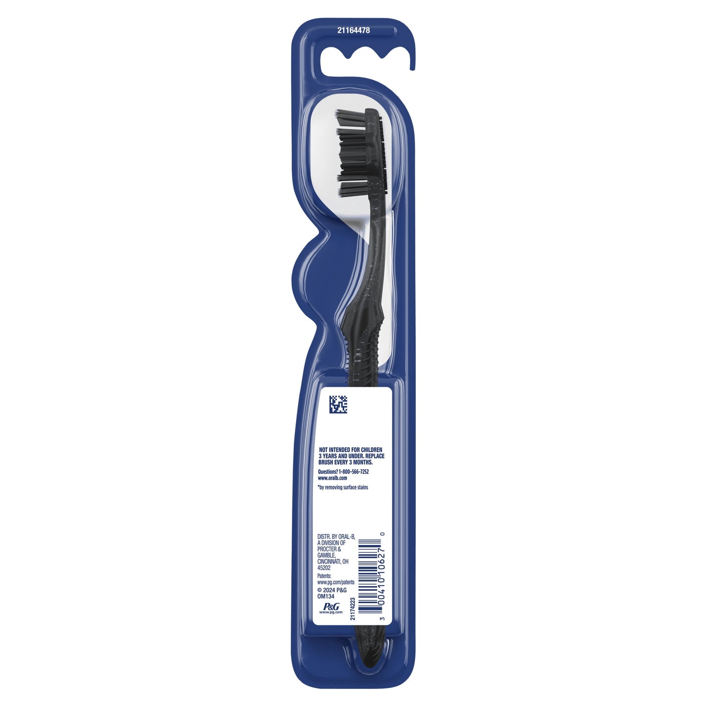 Oral-B Toothbrush, Advanced Whitening Charcoal, Soft, 1 Count