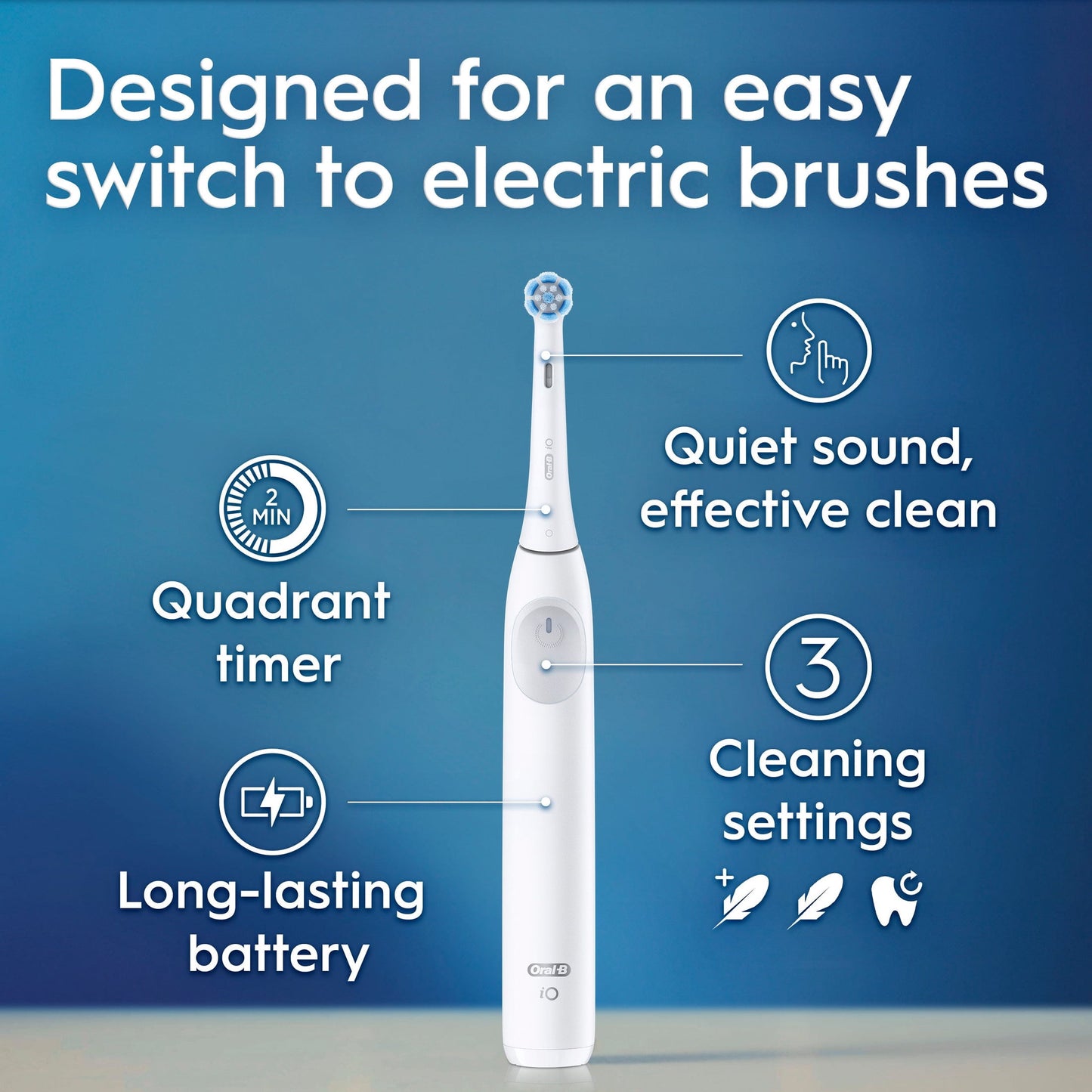 Oral-B iO Electric Toothbrush, Series 2, Pure White