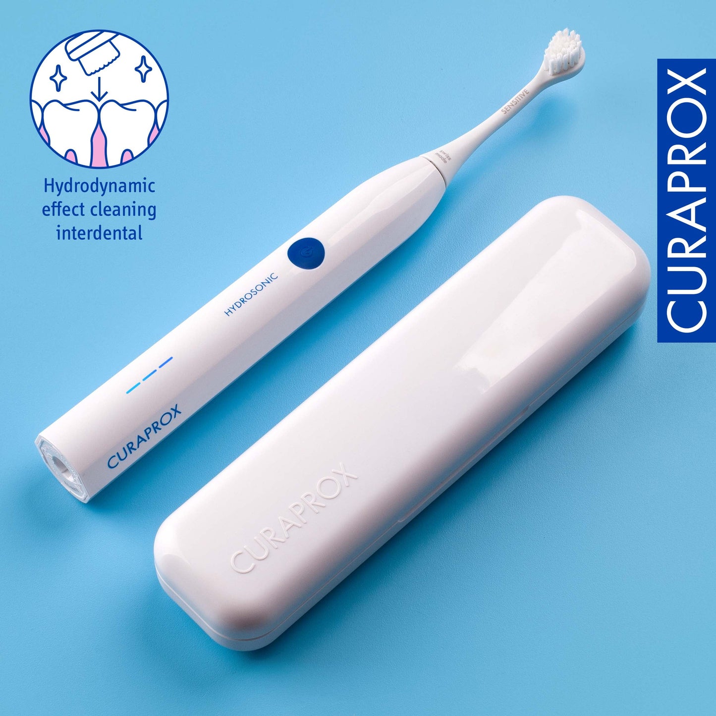 Curaprox Hydrosonic Easy – Sonic Toothbrush for Simple, Powerful Oral Health