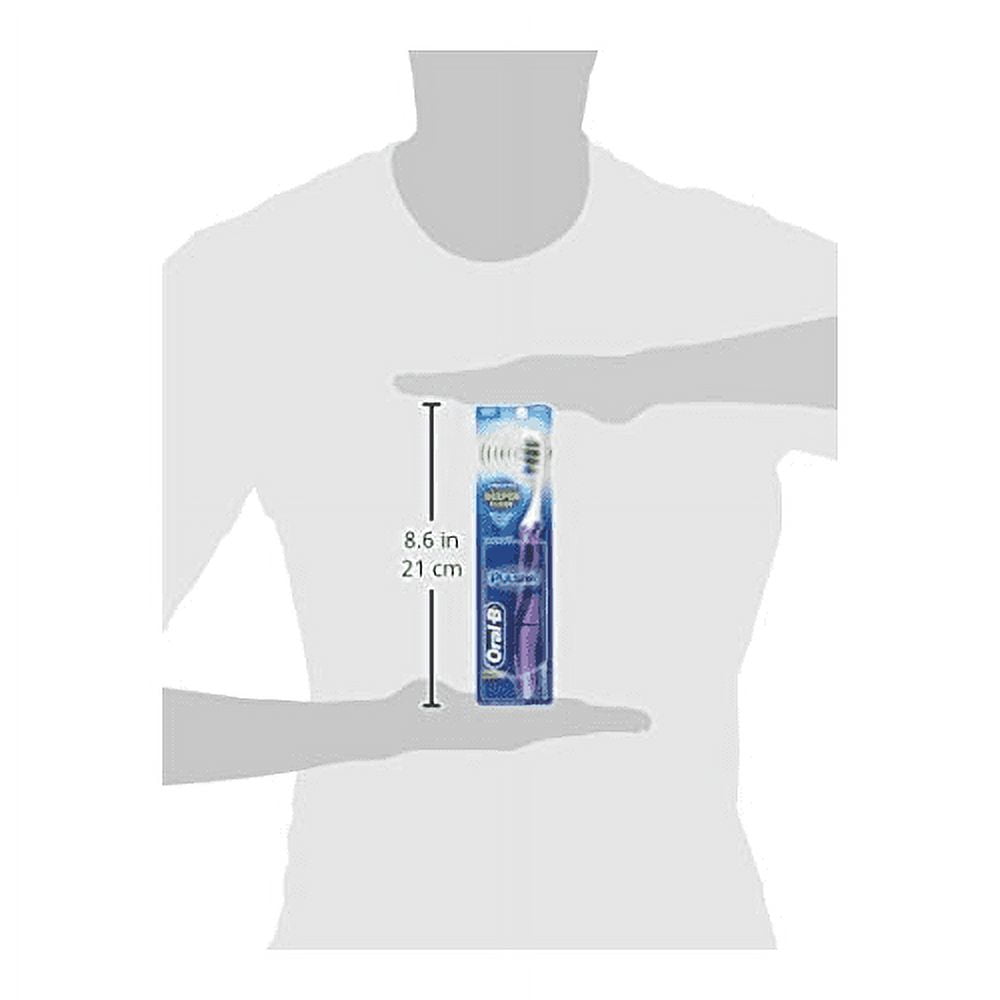 Oral-B Vibrating Pulsar Expert Clean Battery Toothbrush w/ Microban, 1 ct, 3 Pack