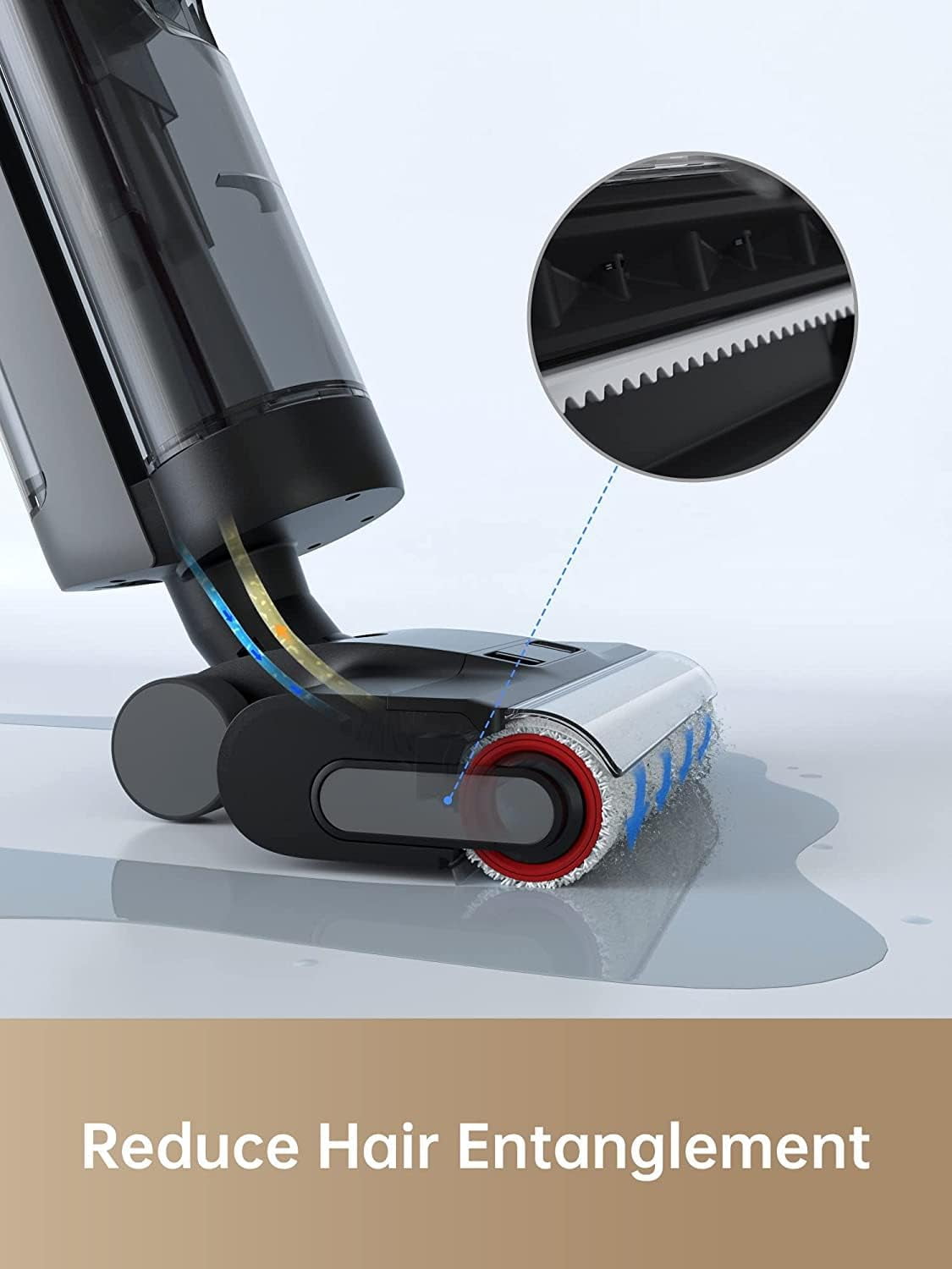 Dreame FloorX 302 Wet Dry Vacuum Cleaner, Vacuum Mop All in One with Auto Self-Cleaning, Floor Cleaner Machine for Hard Floor, 35 Mins Runtime, Edge Cleaning, Self-Propelled Vacuum Mop Combo