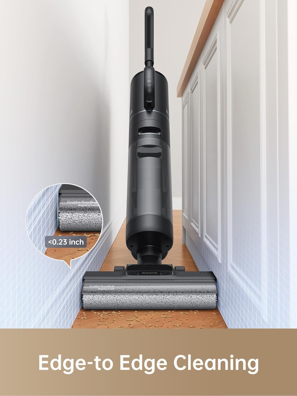 Dreame FloorX 302 Wet Dry Vacuum Cleaner, Vacuum Mop All in One with Auto Self-Cleaning, Floor Cleaner Machine for Hard Floor, 35 Mins Runtime, Edge Cleaning, Self-Propelled Vacuum Mop Combo