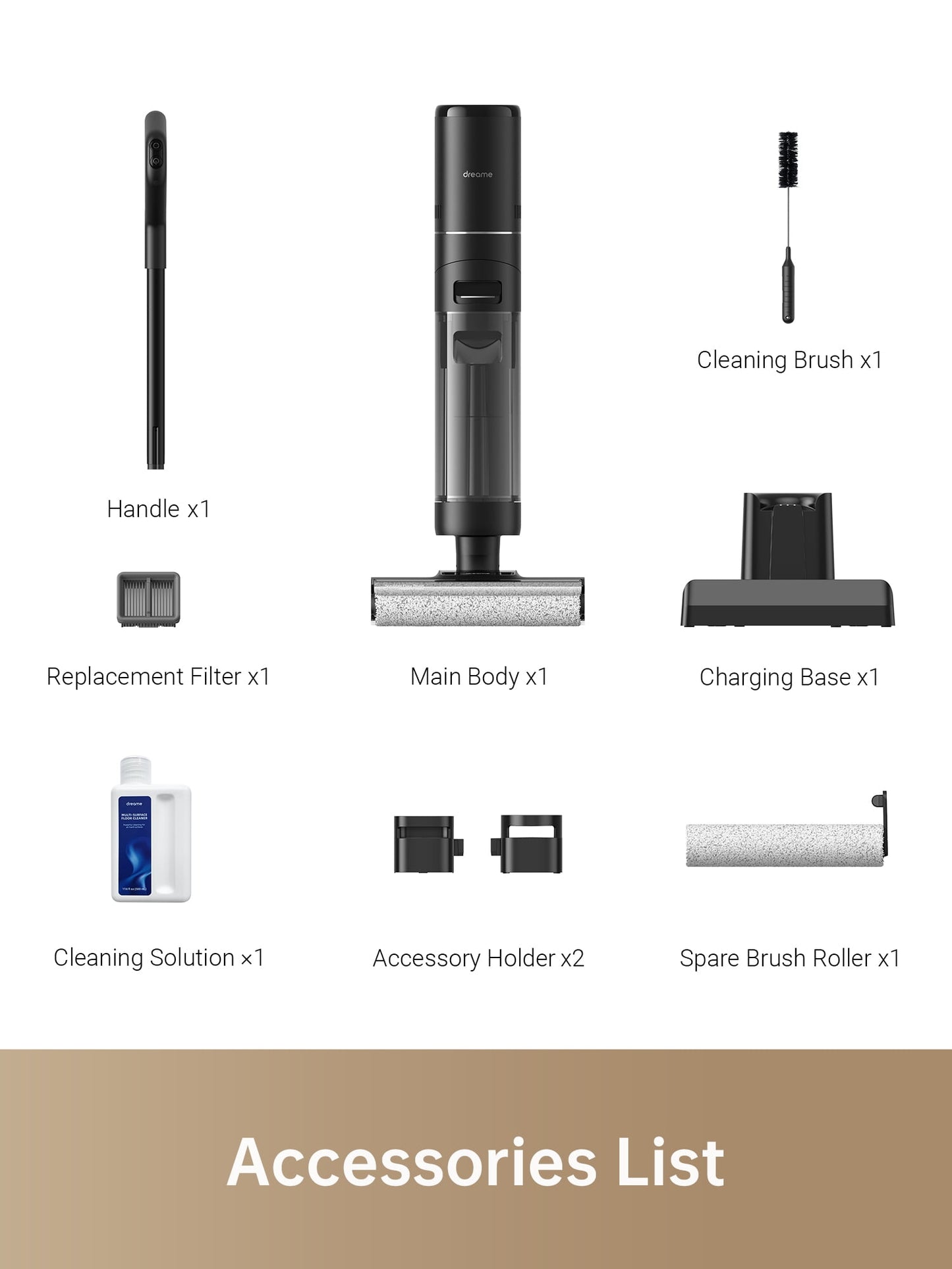 Dreame FloorX 302 Wet Dry Vacuum Cleaner, Vacuum Mop All in One with Auto Self-Cleaning, Floor Cleaner Machine for Hard Floor, 35 Mins Runtime, Edge Cleaning, Self-Propelled Vacuum Mop Combo