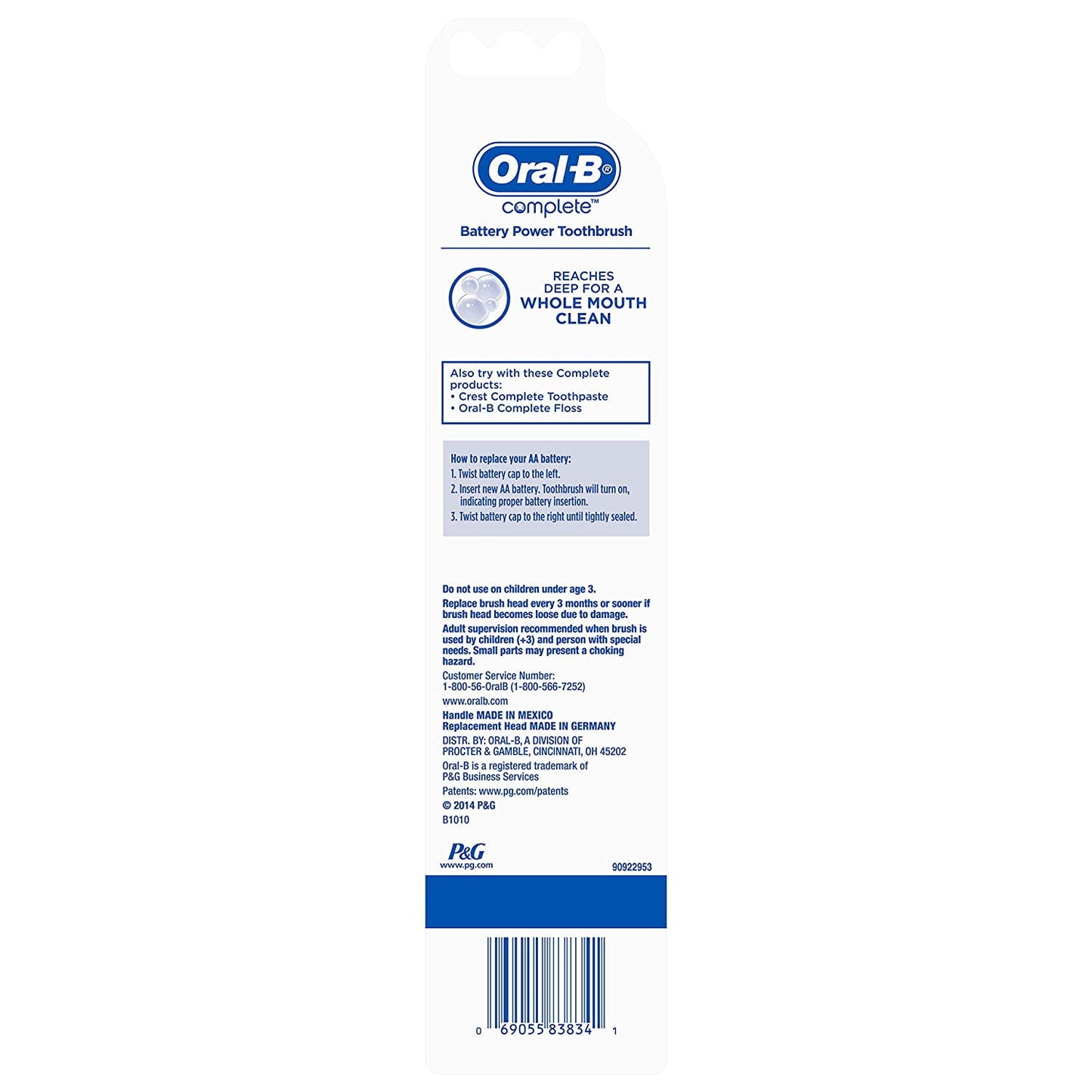 Oral-B CrossAction Dual Clean Power Toothbrush Soft 1 Each (Pack of 2)