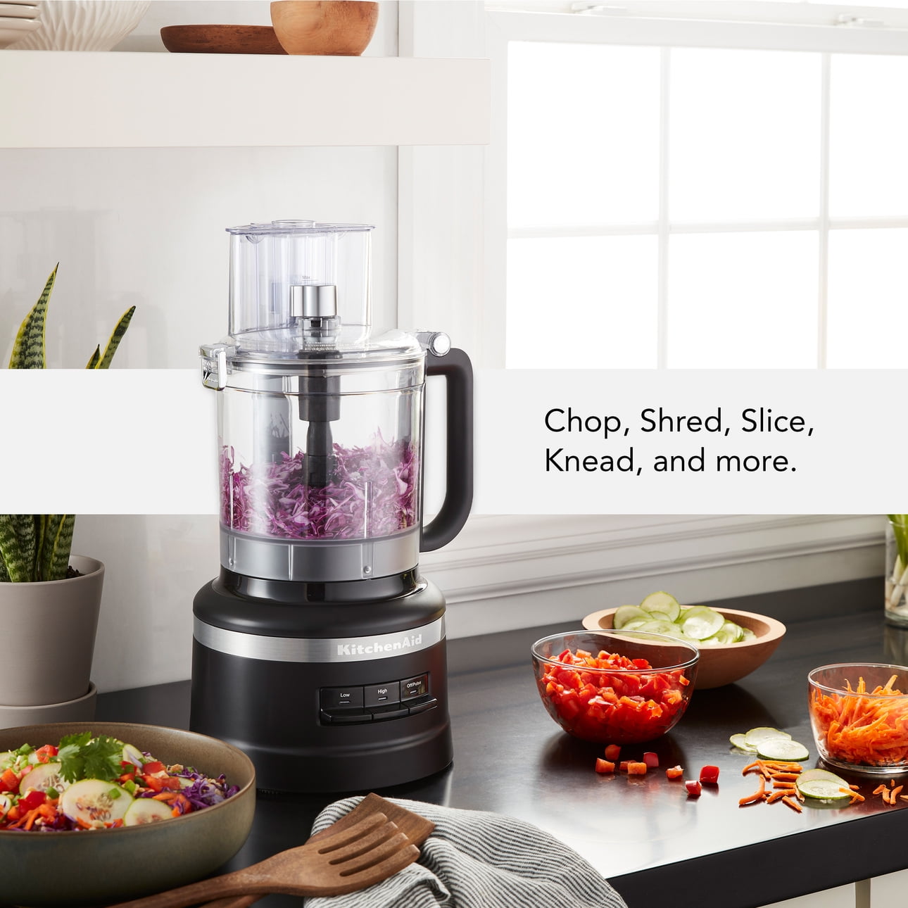 KitchenAid 13-Cup Food Processor, Black Matte, KFP1318