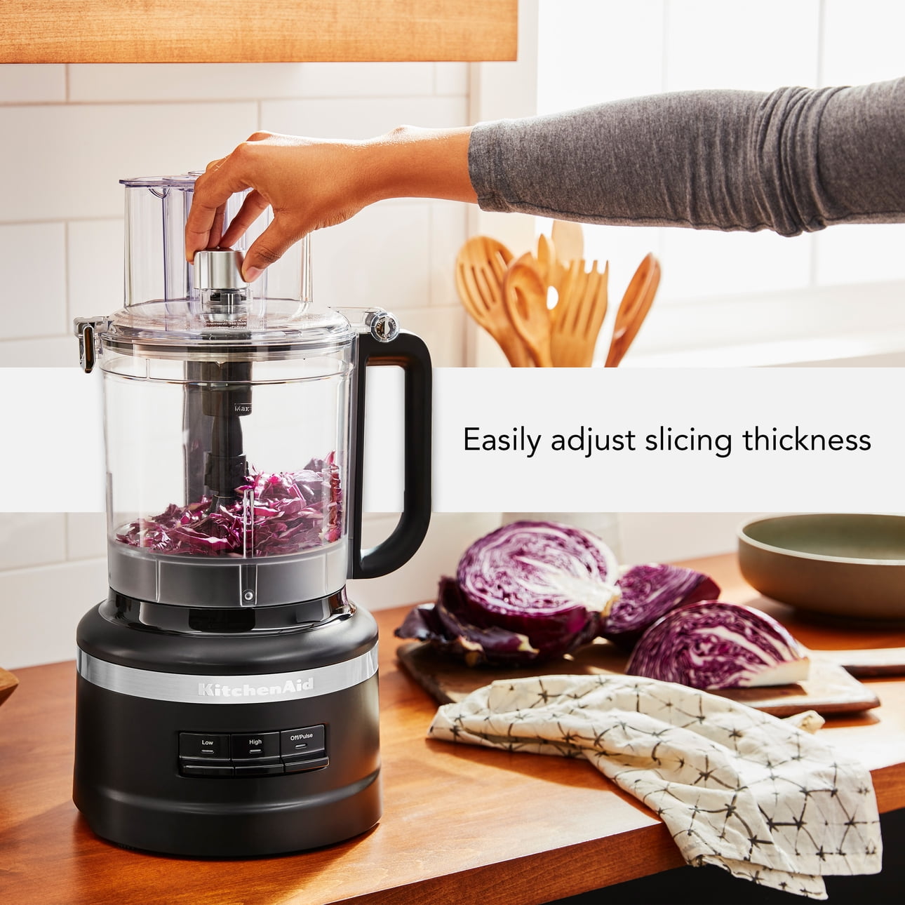 KitchenAid 13-Cup Food Processor, Black Matte, KFP1318