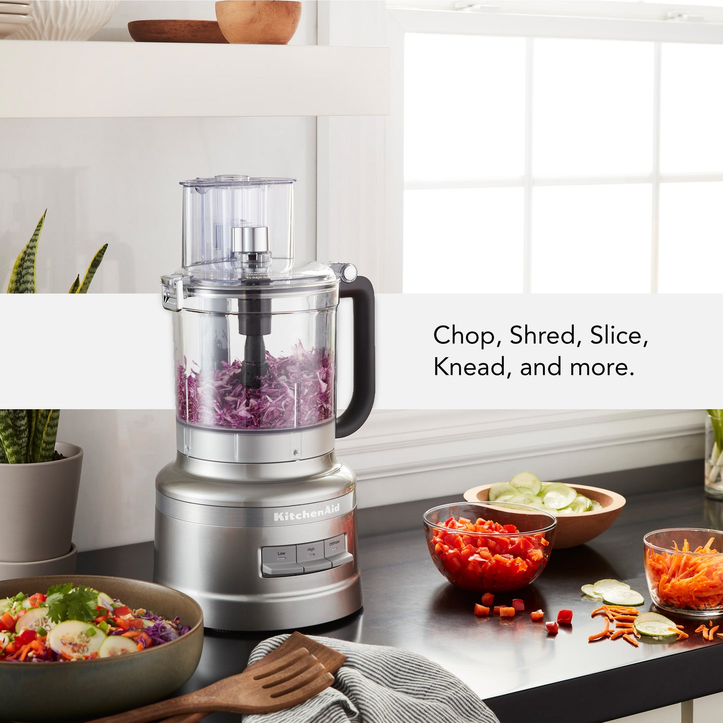 KitchenAid 13-Cup Food Processor, Black Matte, KFP1318