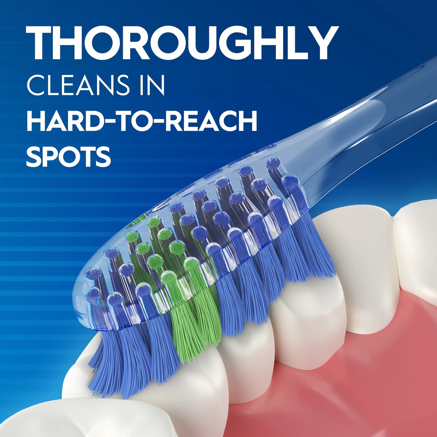 Oral-B Toothbrush Advanced Clean, Color Changing Bristles, Soft, 2 Count