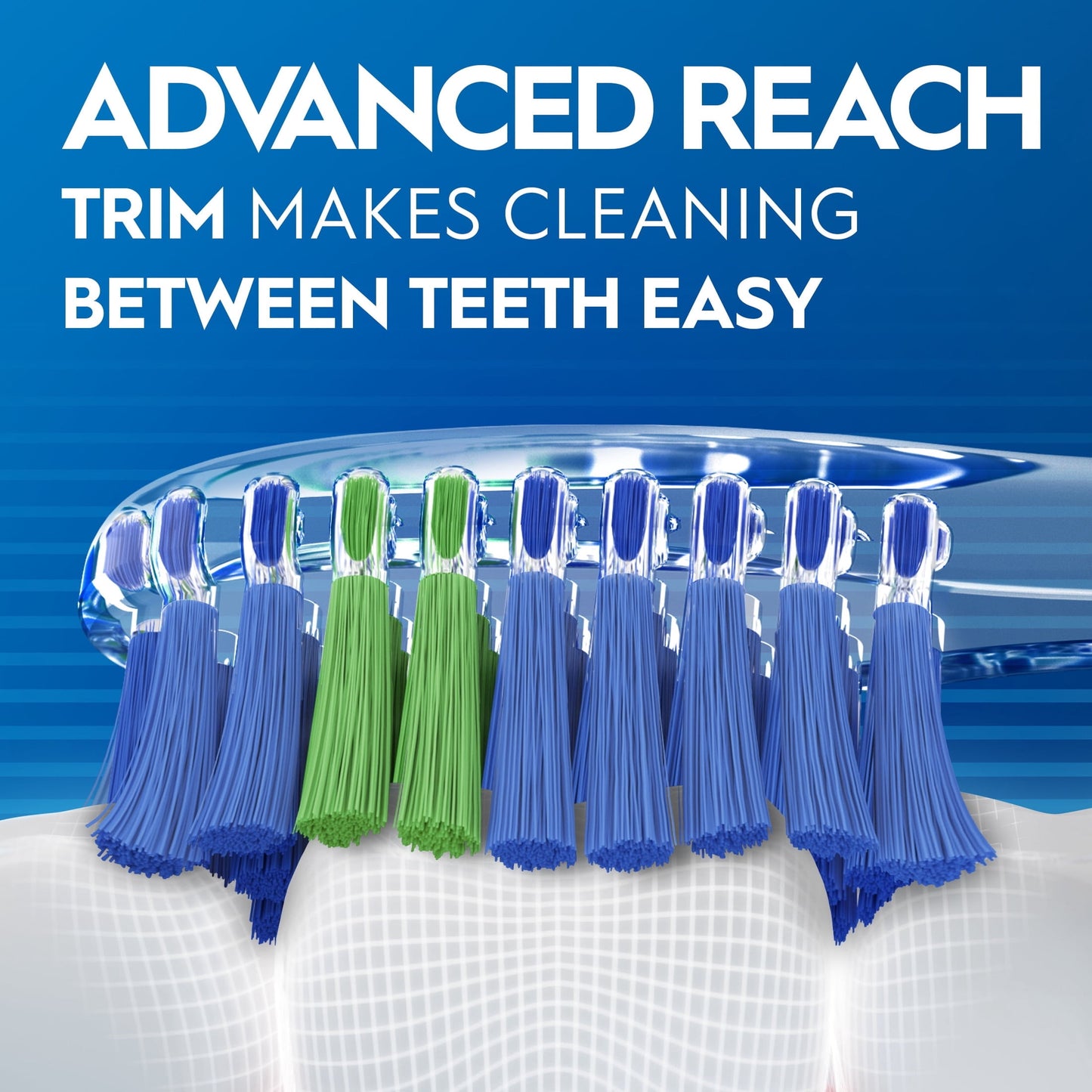Oral-B Toothbrush Advanced Clean, Color Changing Bristles, Soft, 2 Count