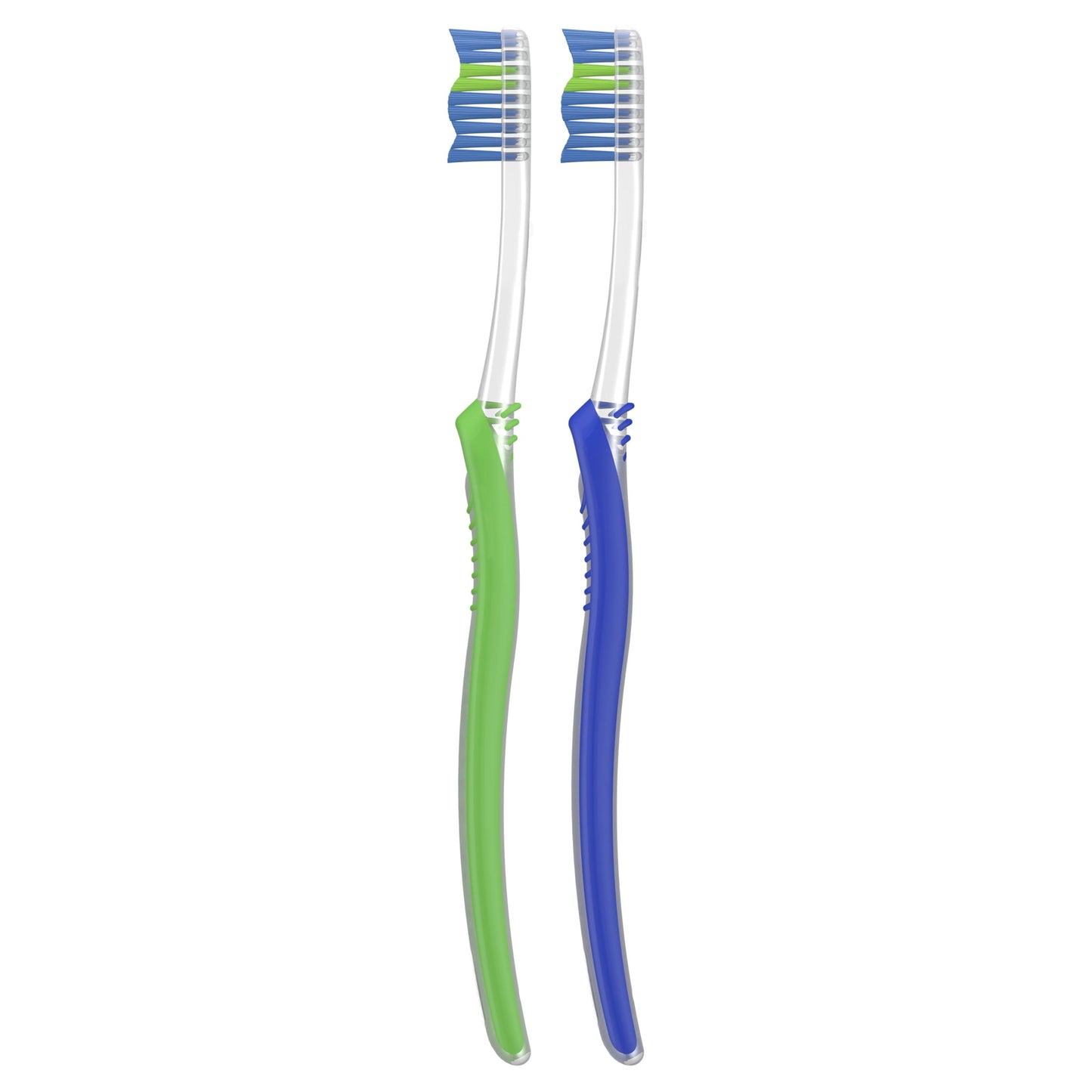 Oral-B Toothbrush Advanced Clean, Color Changing Bristles, Soft, 2 Count