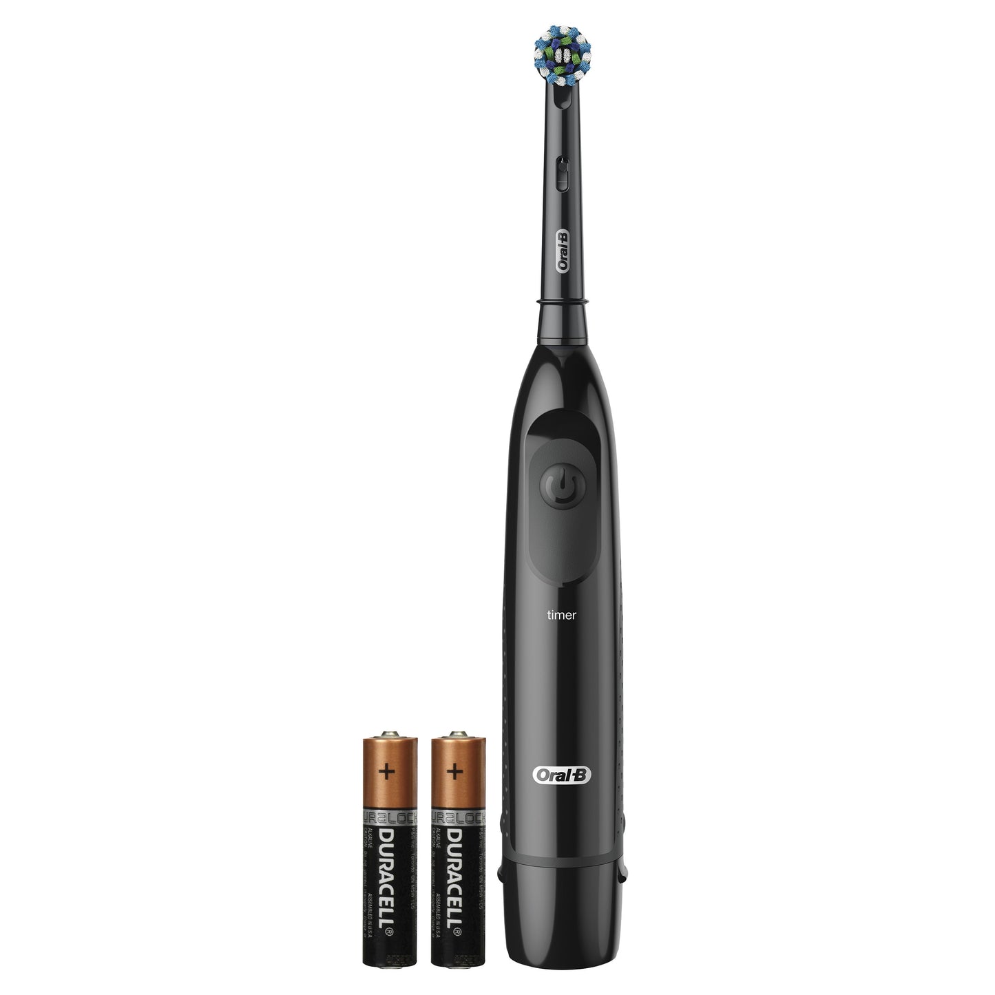 Oral-B Pro 100 CrossAction Battery Powered Toothbrush, 1 Count, Adults and Children 3+
