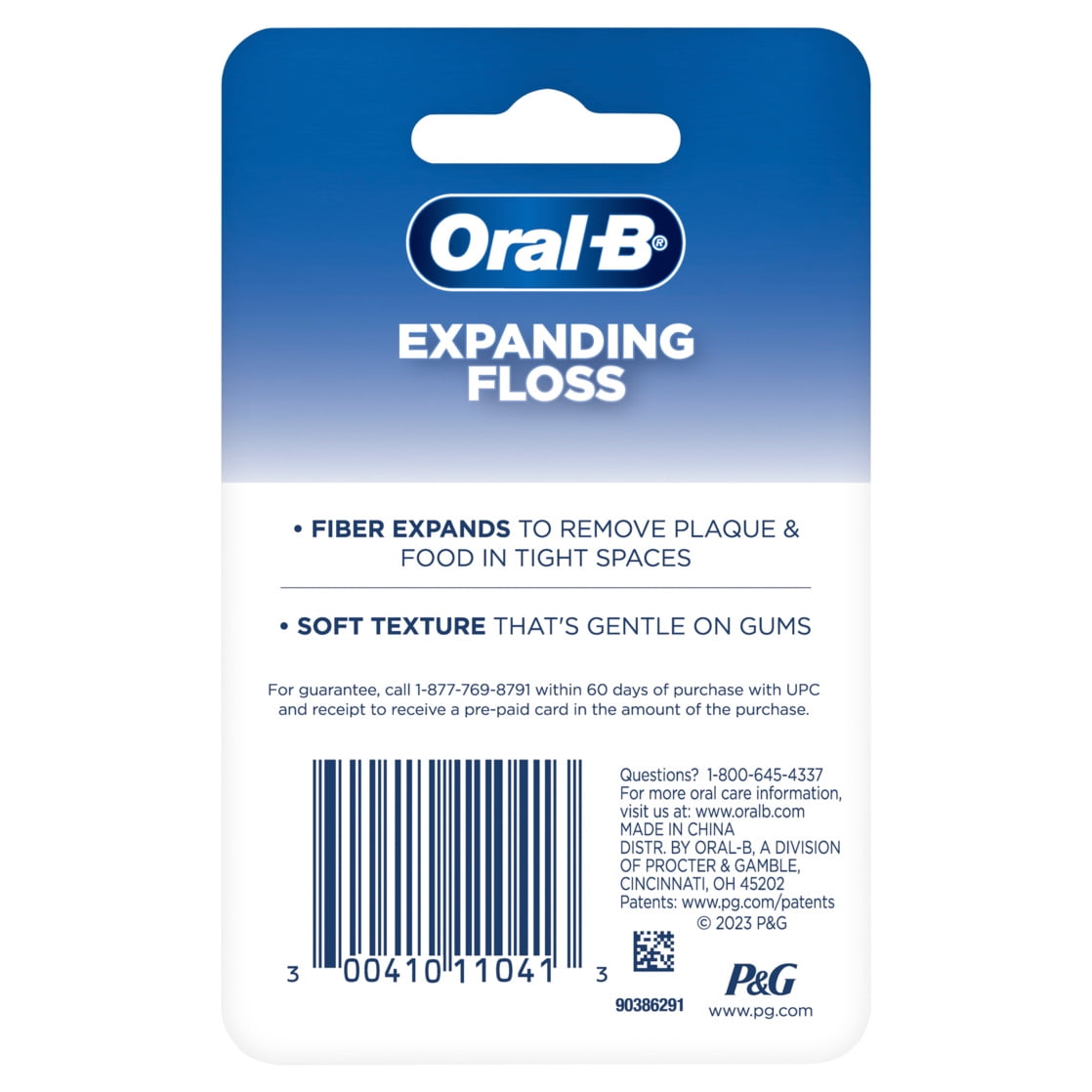 Oral-B Expandable Ribbon Dental Floss, Mint, Expands for a Deep Clean, 50M
