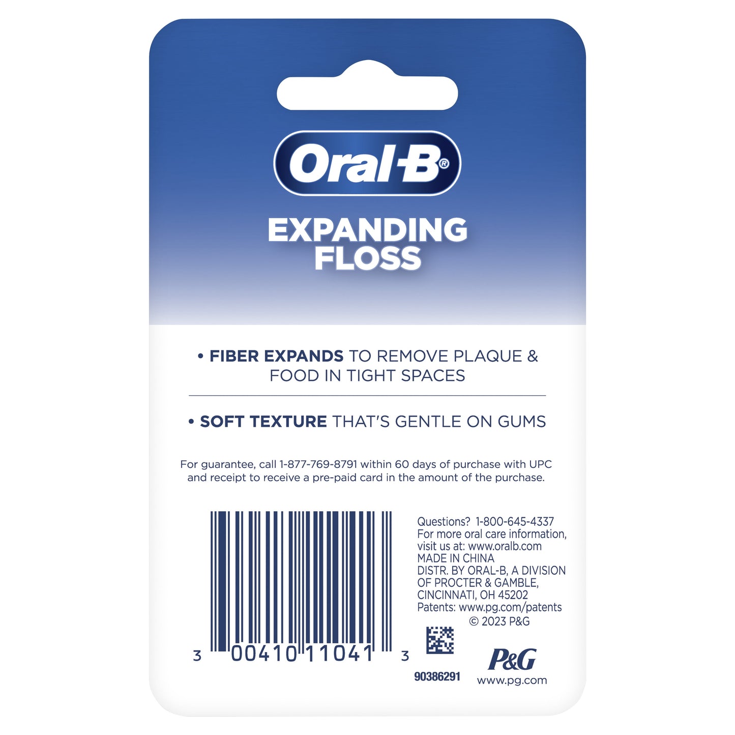 Oral-B Expandable Ribbon Dental Floss, Mint, Expands for a Deep Clean, 50M