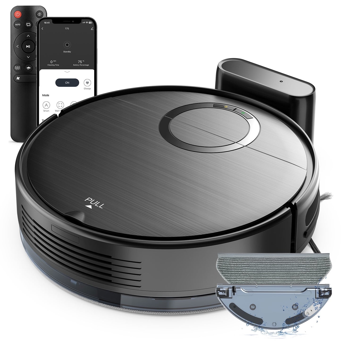 ONSON Robot Vacuum Cleaner, Robot Vacuum and Mop Combo with WIFI / Alexa for Pet Hair and Hard Floor