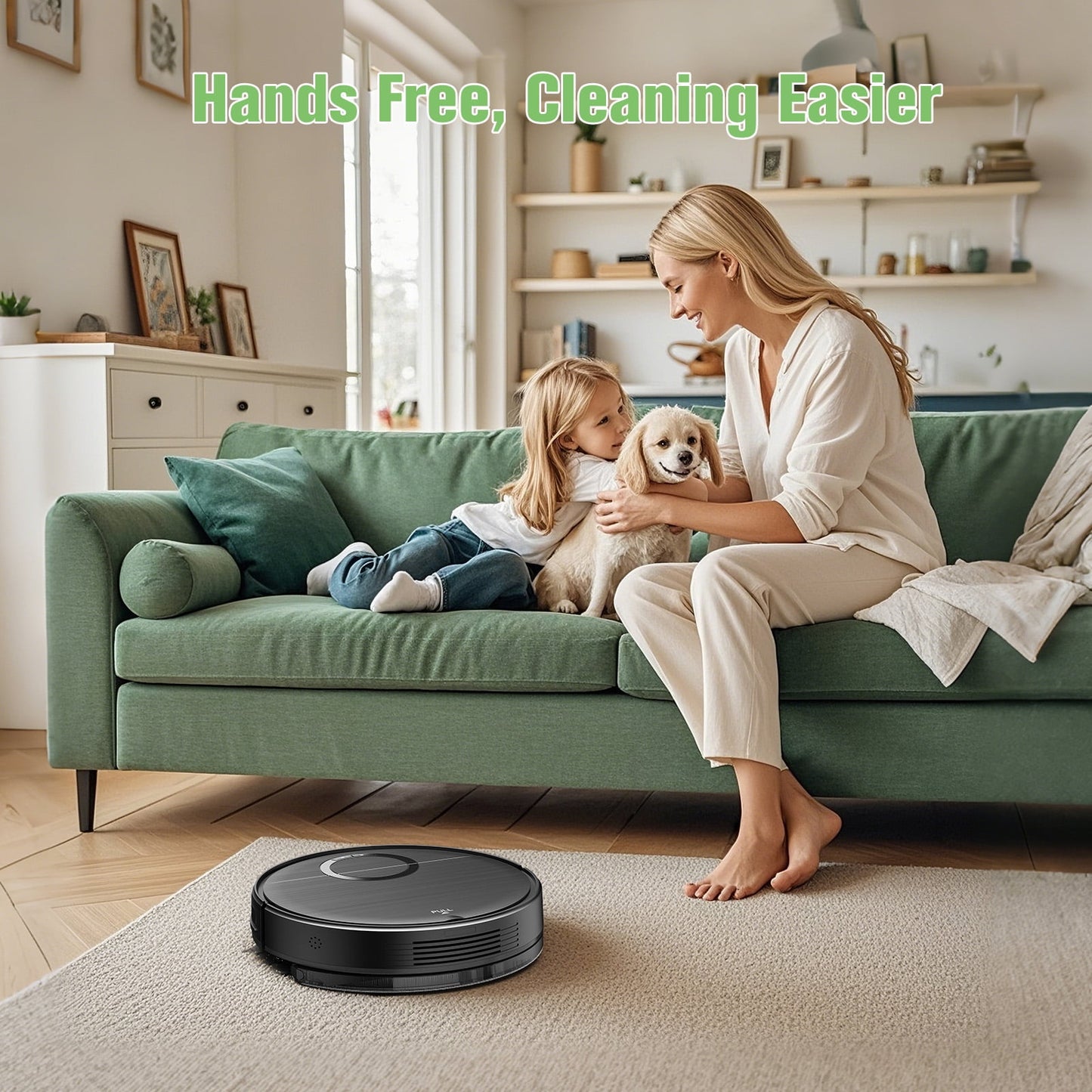 ONSON Robot Vacuum Cleaner, Robot Vacuum and Mop Combo with WIFI / Alexa for Pet Hair and Hard Floor