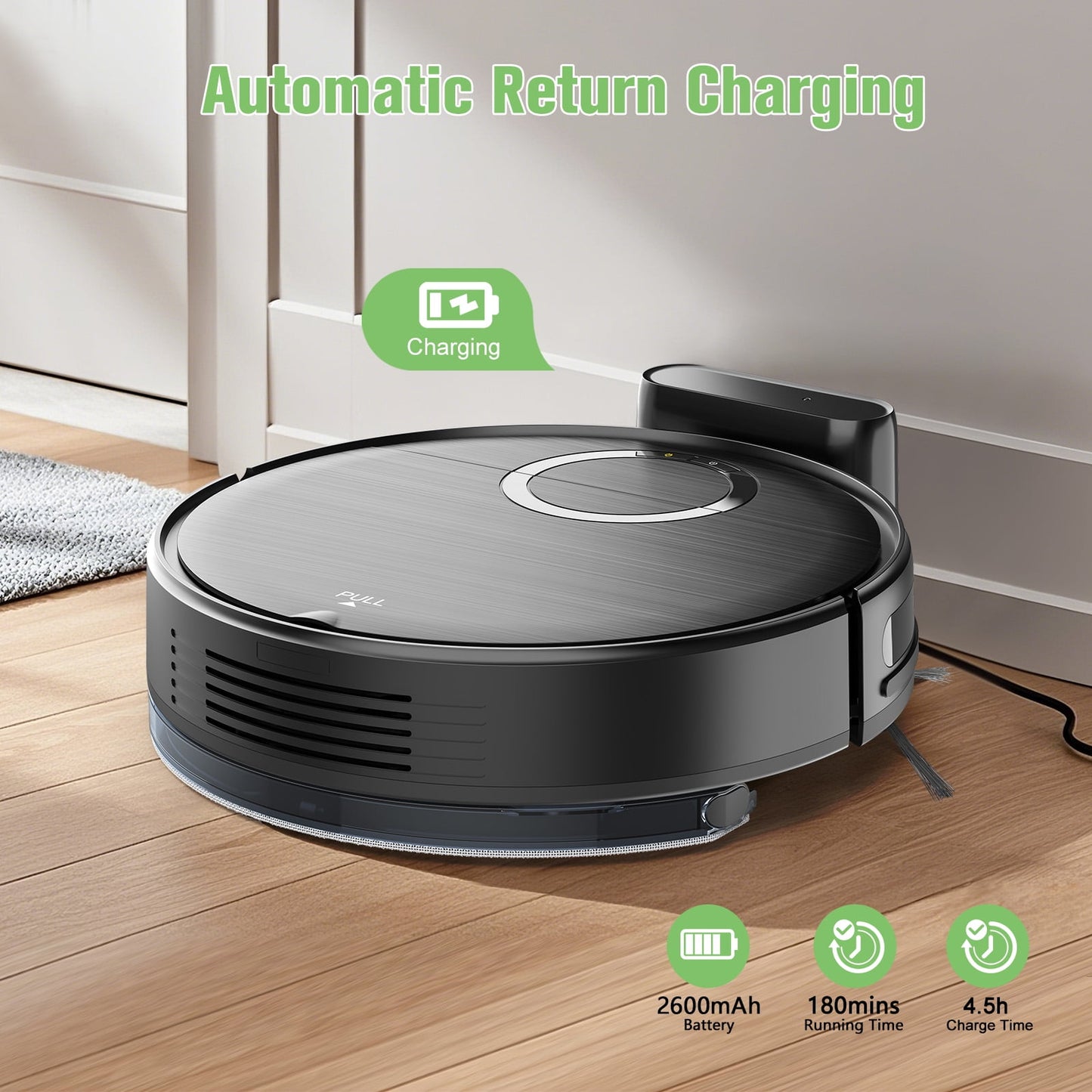 ONSON Robot Vacuum Cleaner, Robot Vacuum and Mop Combo with WIFI / Alexa for Pet Hair and Hard Floor