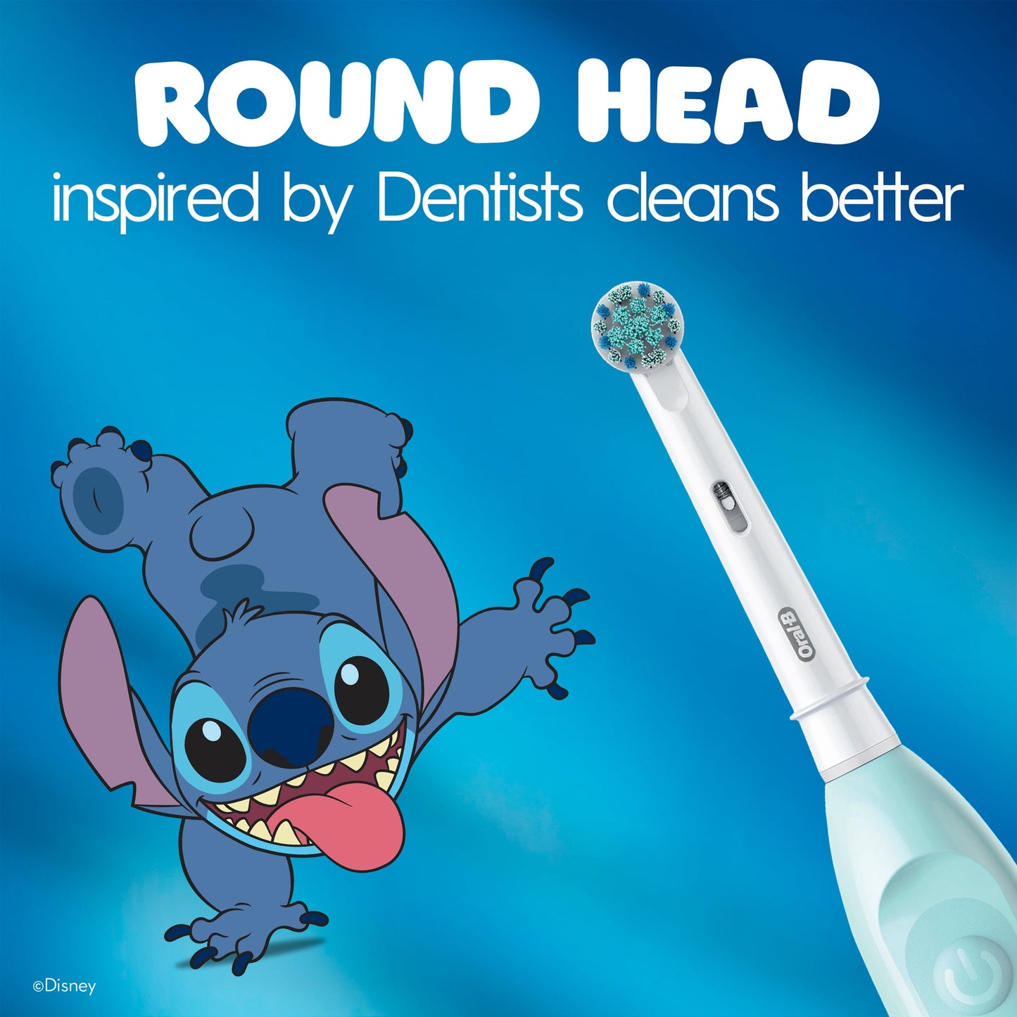 Oral-B Kids Toothbrush, STITCH Electric Battery Powered Toothbrush for Ages 3+, Extra Soft Bristles