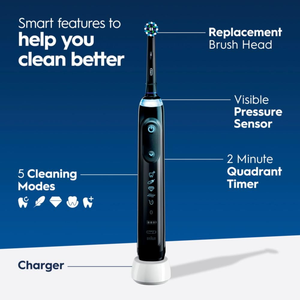 Oral-B Genius X Limited, Rechargeable Electric Toothbrush - Black