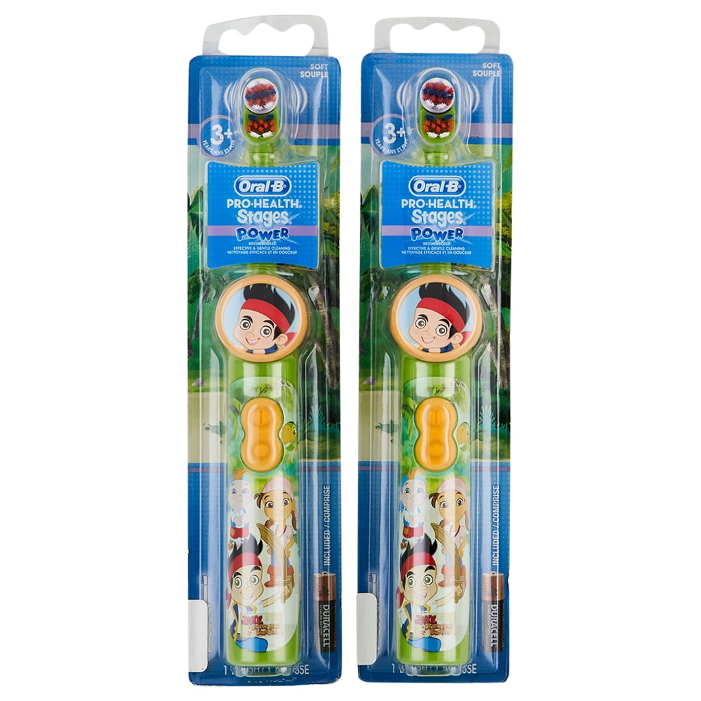 Oral-B Pro Health Stages Power Kids ToothBrush Jake &amp; The Neverland Pirates 2 Ct