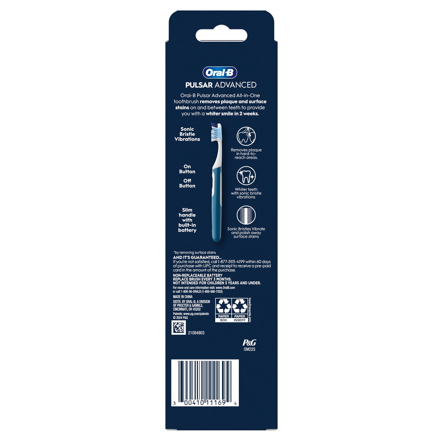 Oral-B Toothbrush, Pulsar Advanced All-in-One Soft Toothbrush, 2 Count