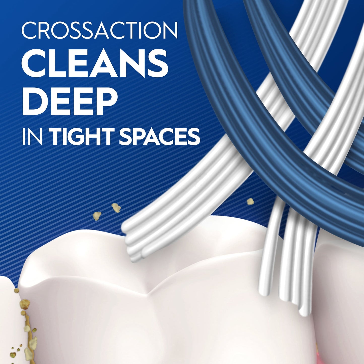 Oral-B Toothbrush Pro Clean Cross Action, Deep Plaque Removal, Medium, 2 Count
