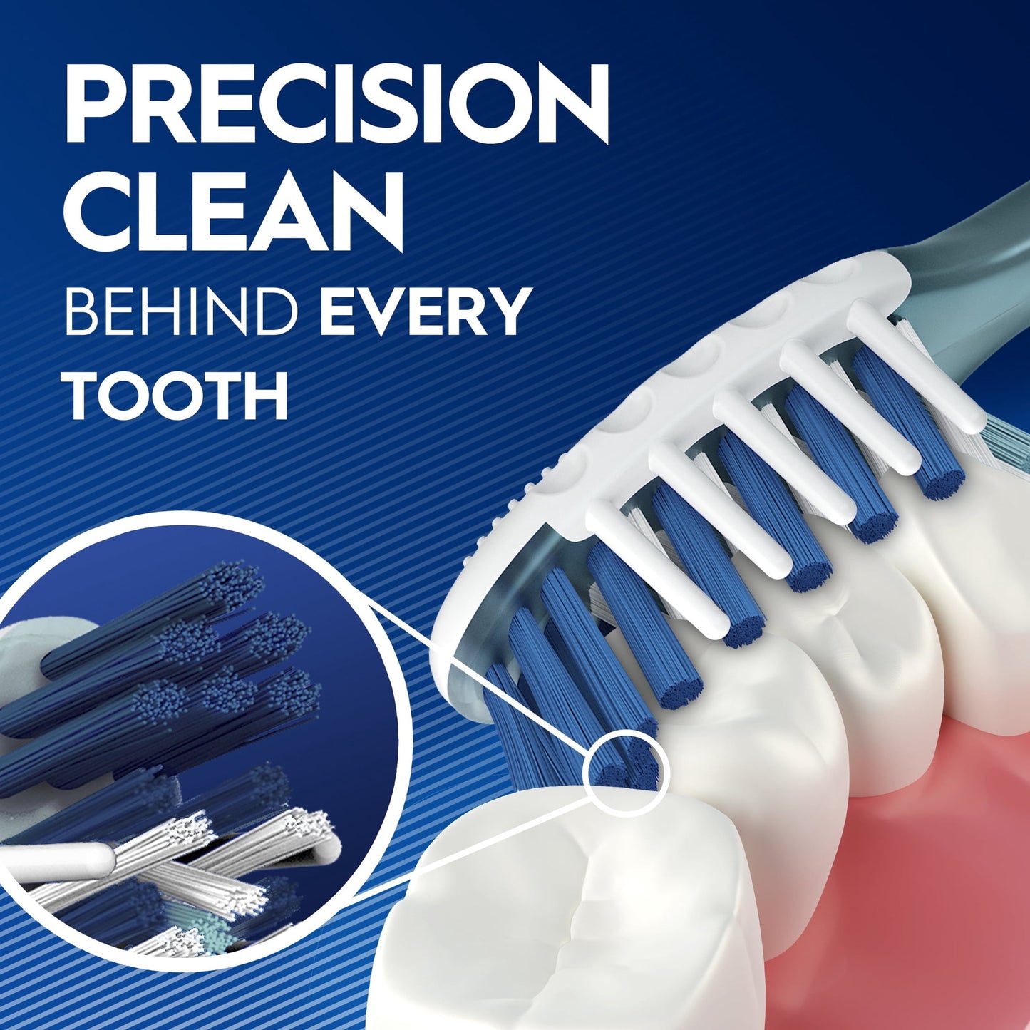 Oral-B Toothbrush Pro Clean Cross Action, Deep Plaque Removal, Medium, 2 Count