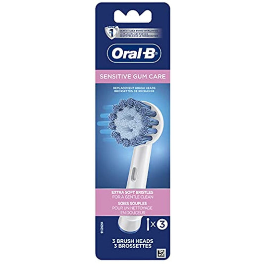 Oral-B Sensitive Gum Care Electric Toothbrush Replacement Brush Heads Refill, 3 Count