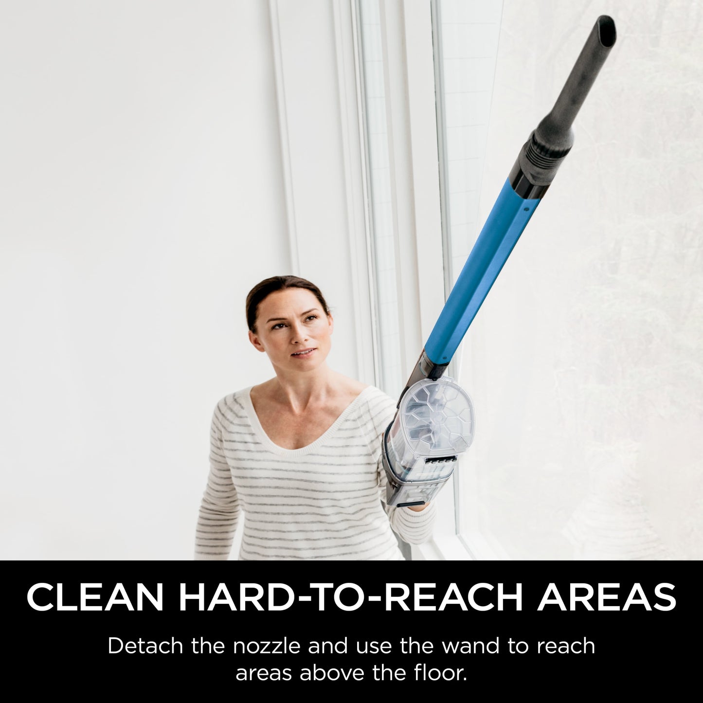 Shark Pet Cordless Stick Vacuum, Carpet and Hardfloors, Bristle Brushroll, HEPA Filtration, Detachable Handvac, 40-Min Run Time, IX140H Blue