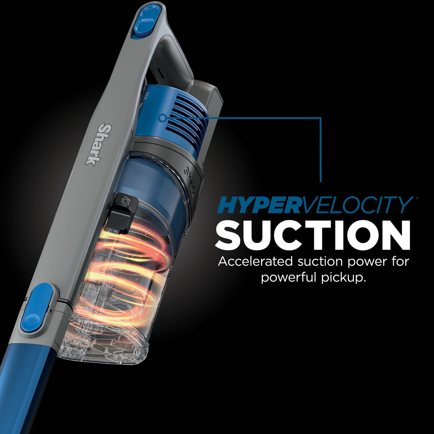 Shark Pet Cordless Stick Vacuum, Carpet and Hardfloors, Bristle Brushroll, HEPA Filtration, Detachable Handvac, 40-Min Run Time, IX140H Blue