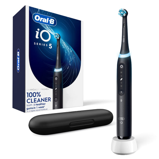 Oral-B Toothbrush, iO Series 5 Electric Toothbrush with (1) Brush Head, Rechargeable, Black