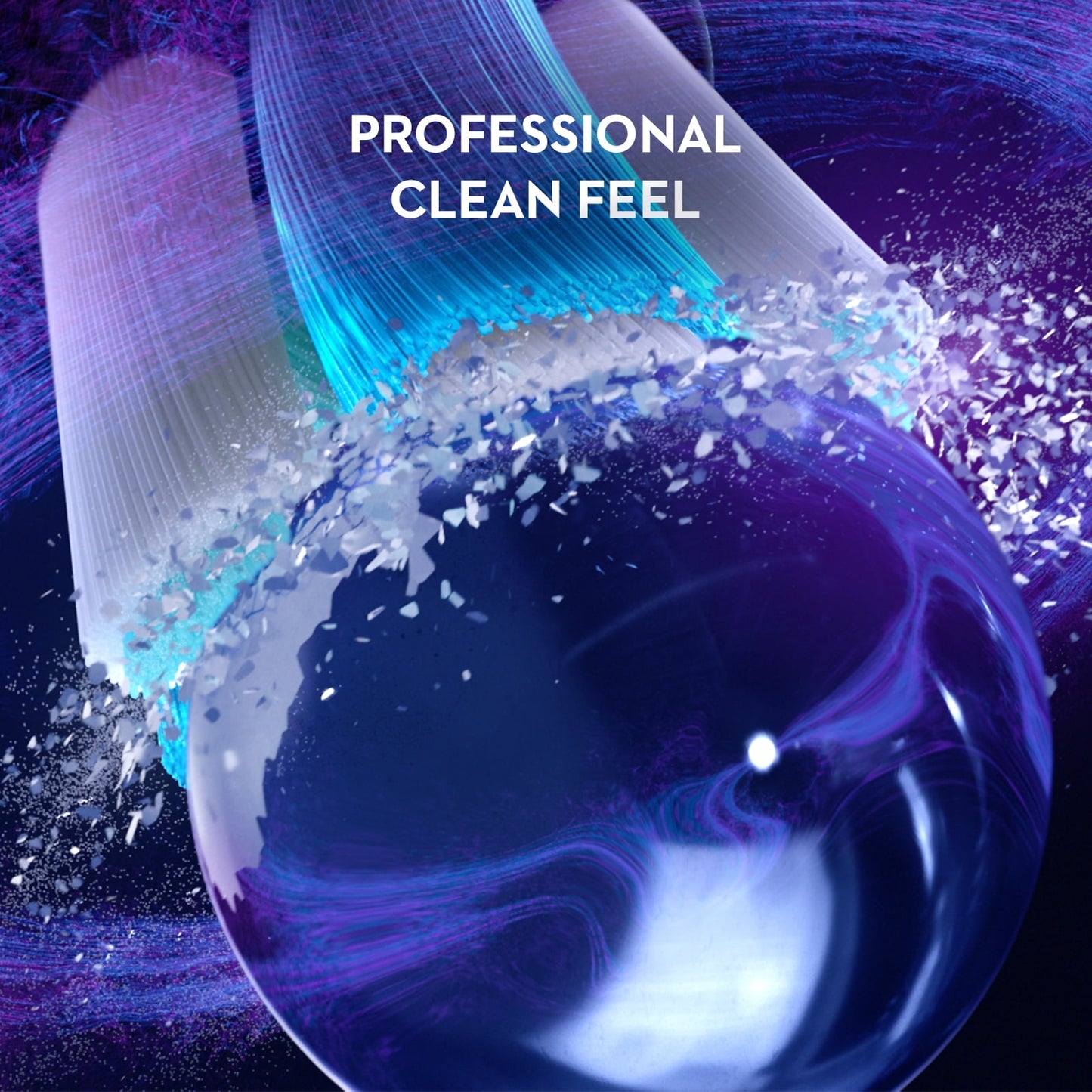 Oral-B iO Series 8 Electric Toothbrush with 3 Brush Heads, Violet Ametrine, for Adults and Children 3+.