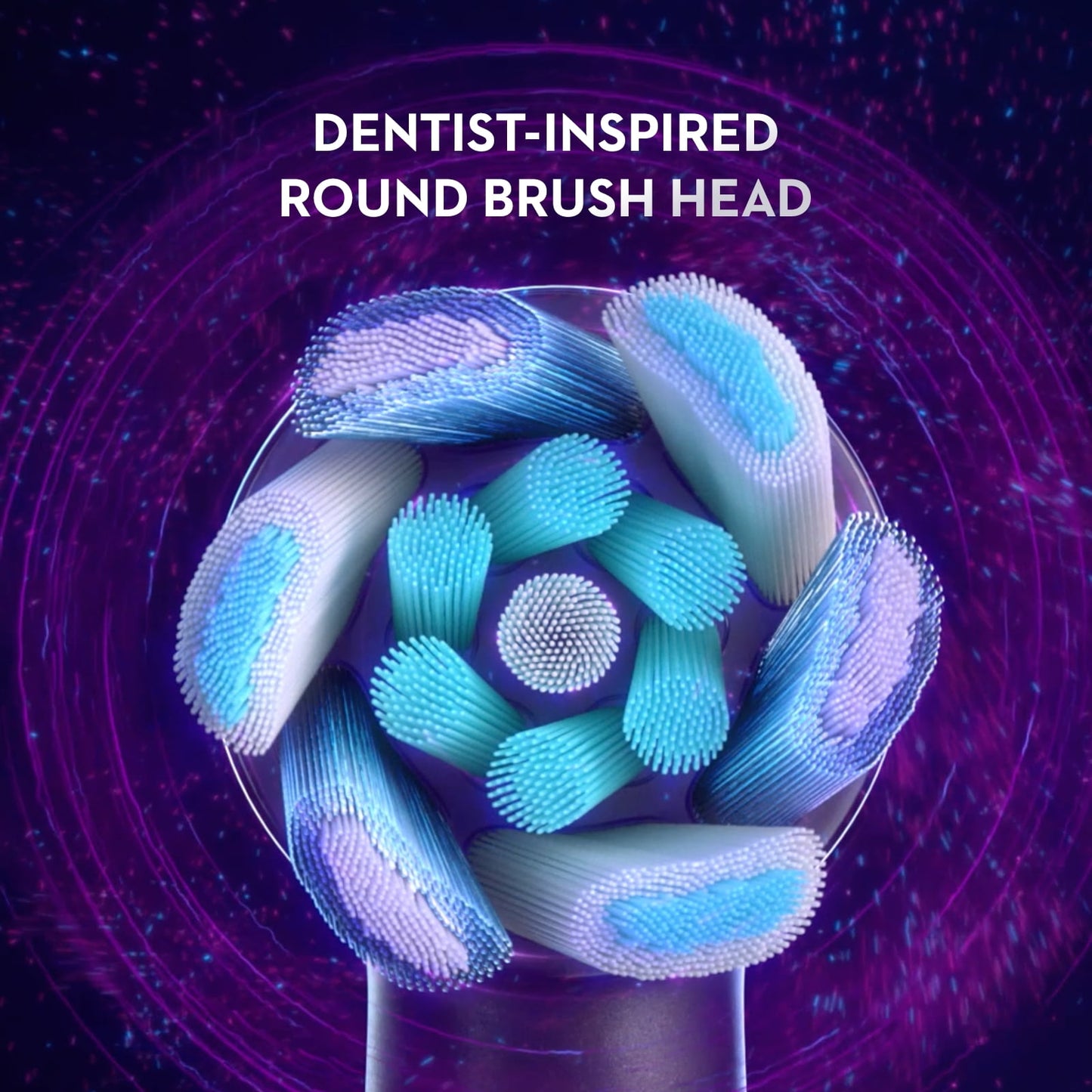 Oral-B iO Series 8 Electric Toothbrush with 3 Brush Heads, Violet Ametrine, for Adults and Children 3+.