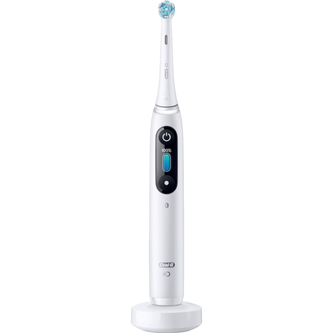 Oral-B iO Series 8 Electric Toothbrush with 3 Brush Heads, Violet Ametrine, for Adults and Children 3+.