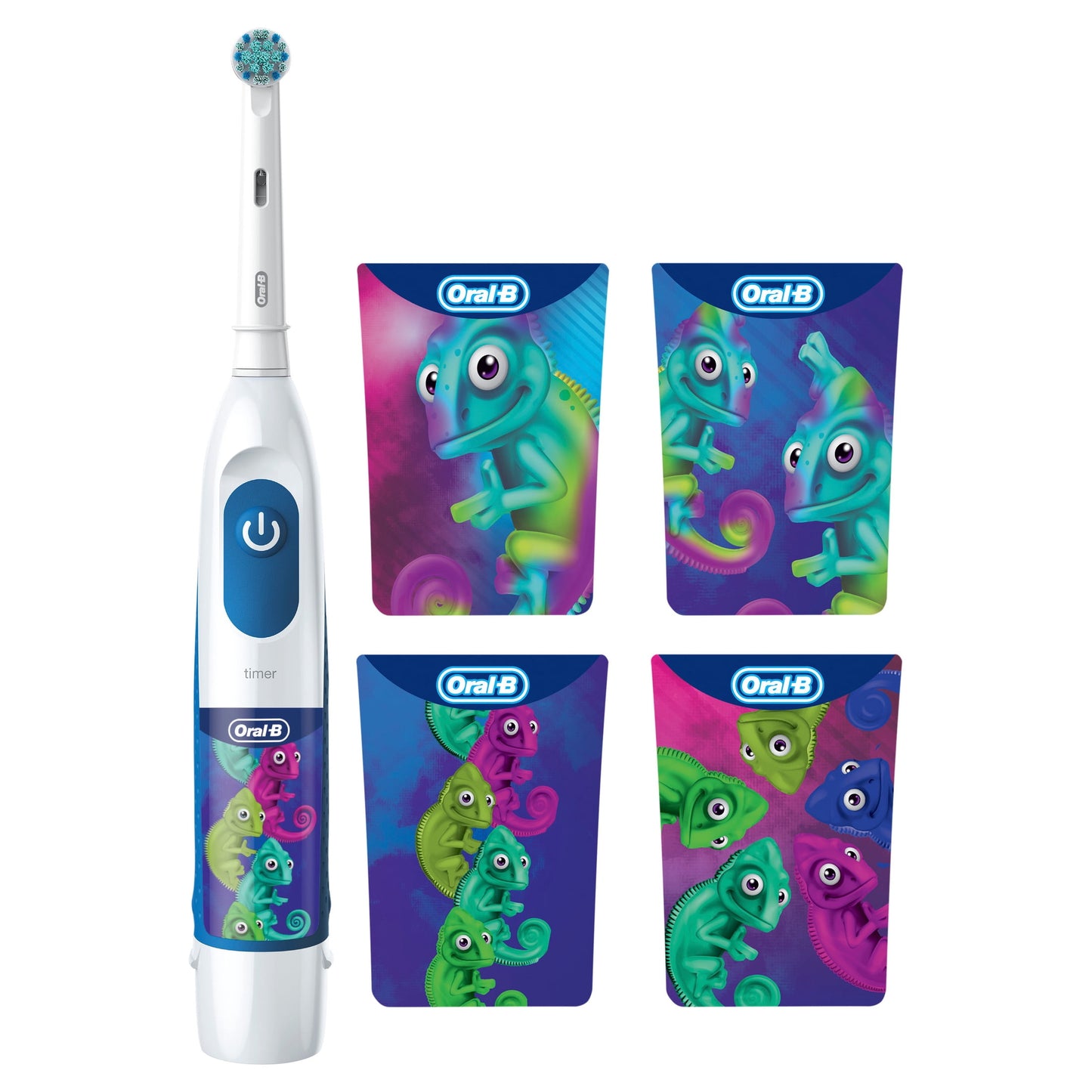 Oral‑B Battery Powered Kids Toothbrush with Color‑Changing Compact Bristles, Ages 3+