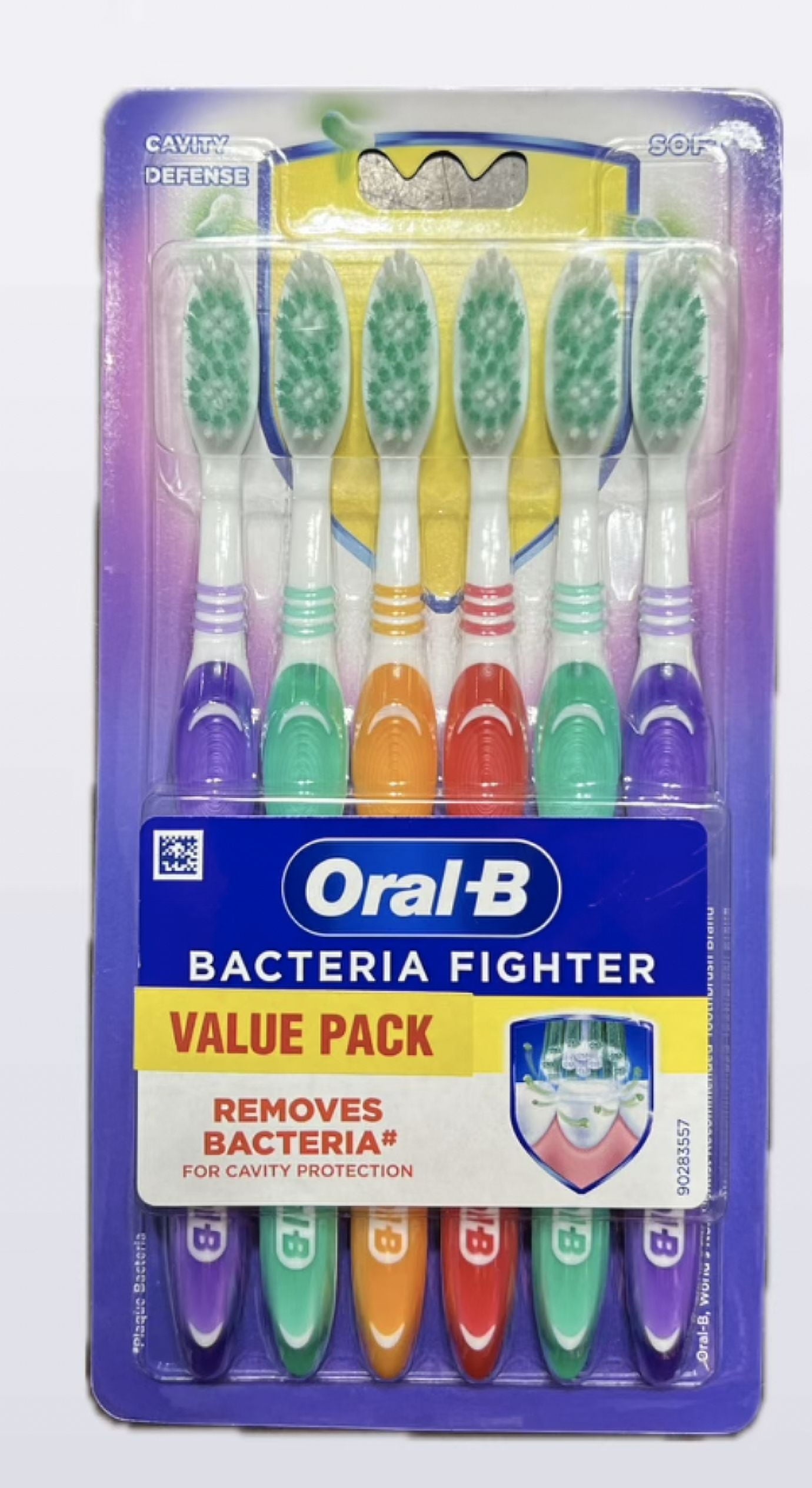 Oral-B Bacteria Fighter 6 count, soft bristles