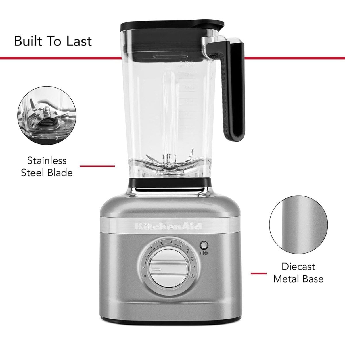 KitchenAid K400 Blender | Contour Silver