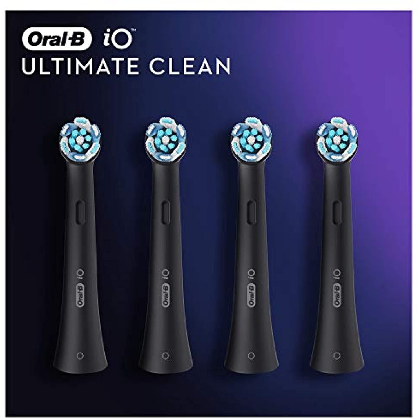 Oral-B iO Ultimate Cleaning Electric Toothbrush Heads Black - 4 Heads