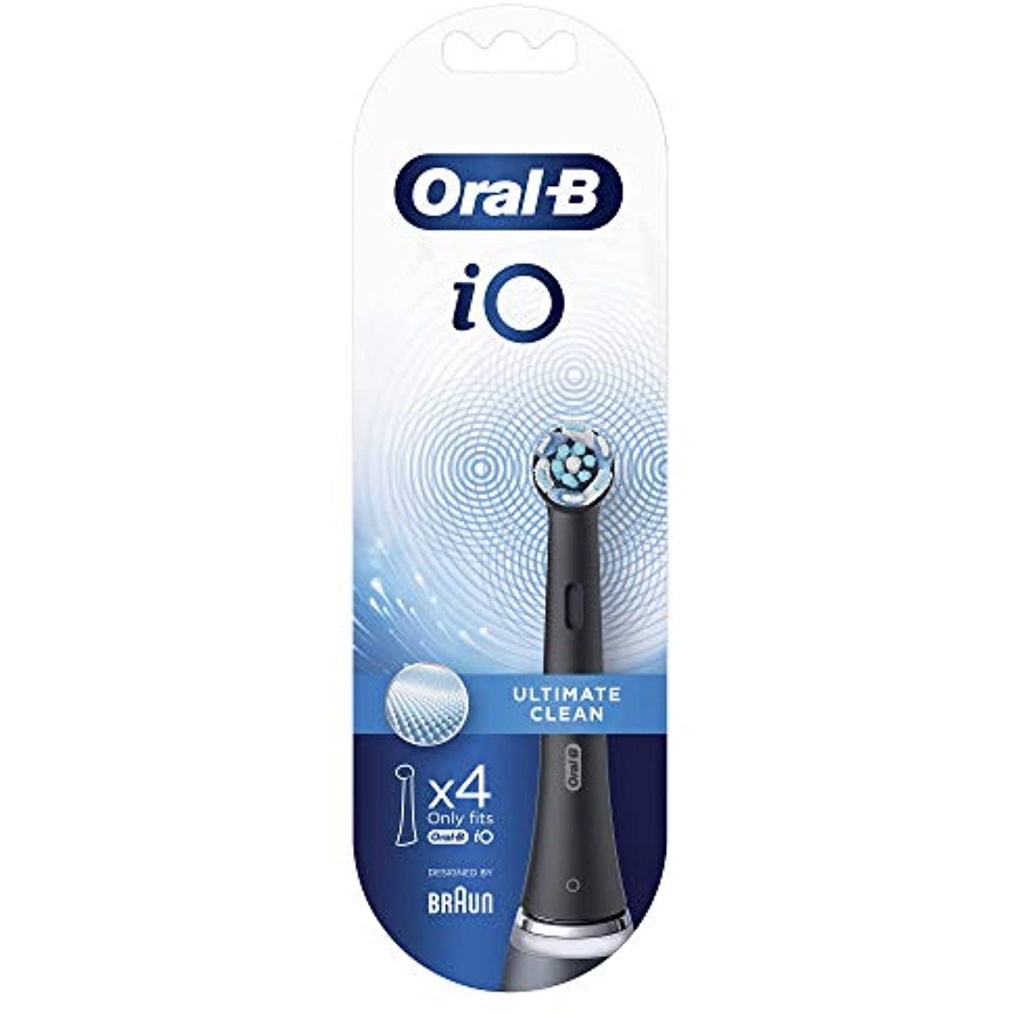 Oral-B iO Ultimate Cleaning Electric Toothbrush Heads Black - 4 Heads