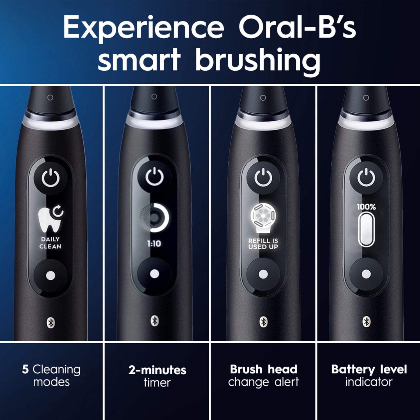 Oral-B iO Series 6 Electric Toothbrush with (1) Brush Head, Black Lava