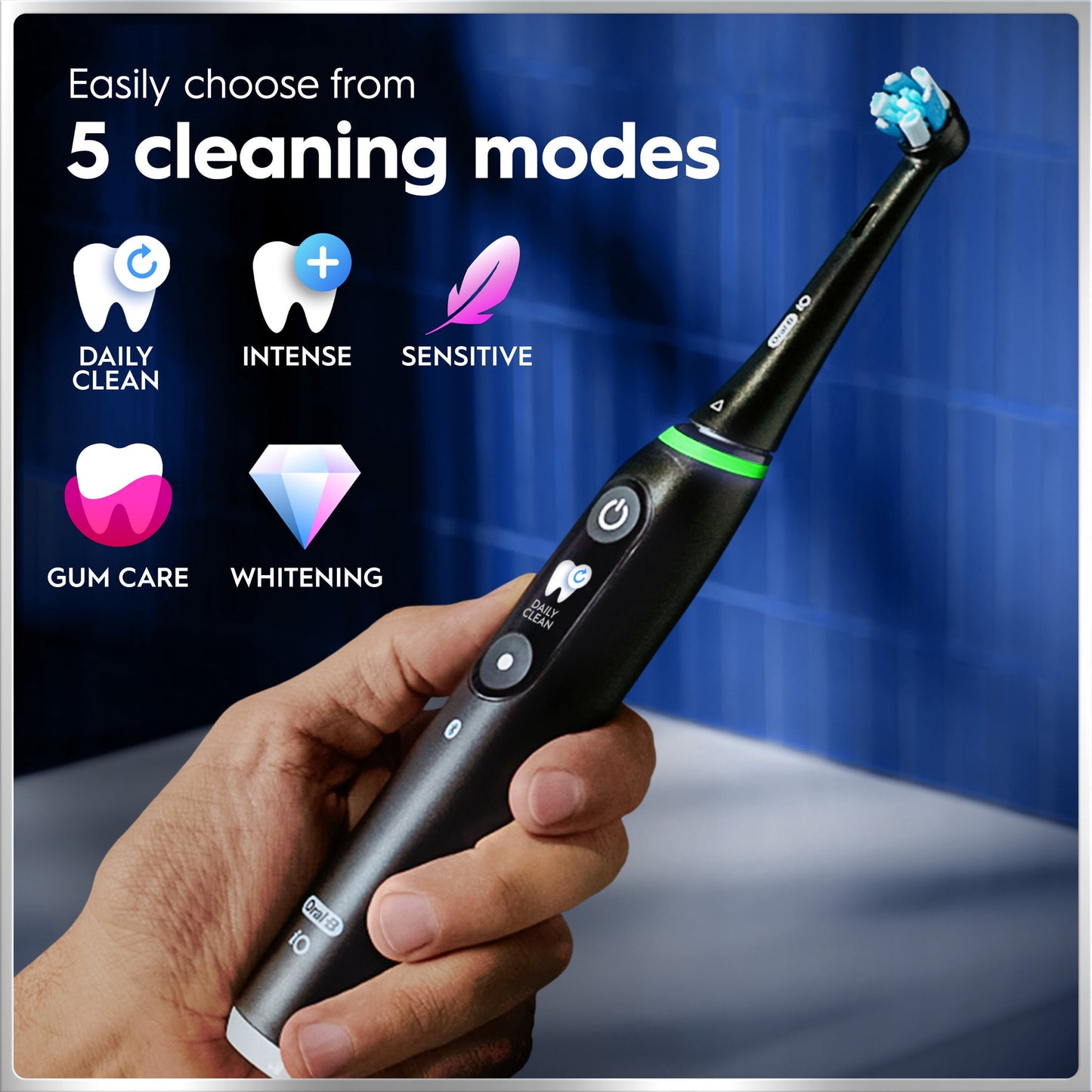 Oral-B iO Series 6 Electric Toothbrush with (1) Brush Head, Black Lava