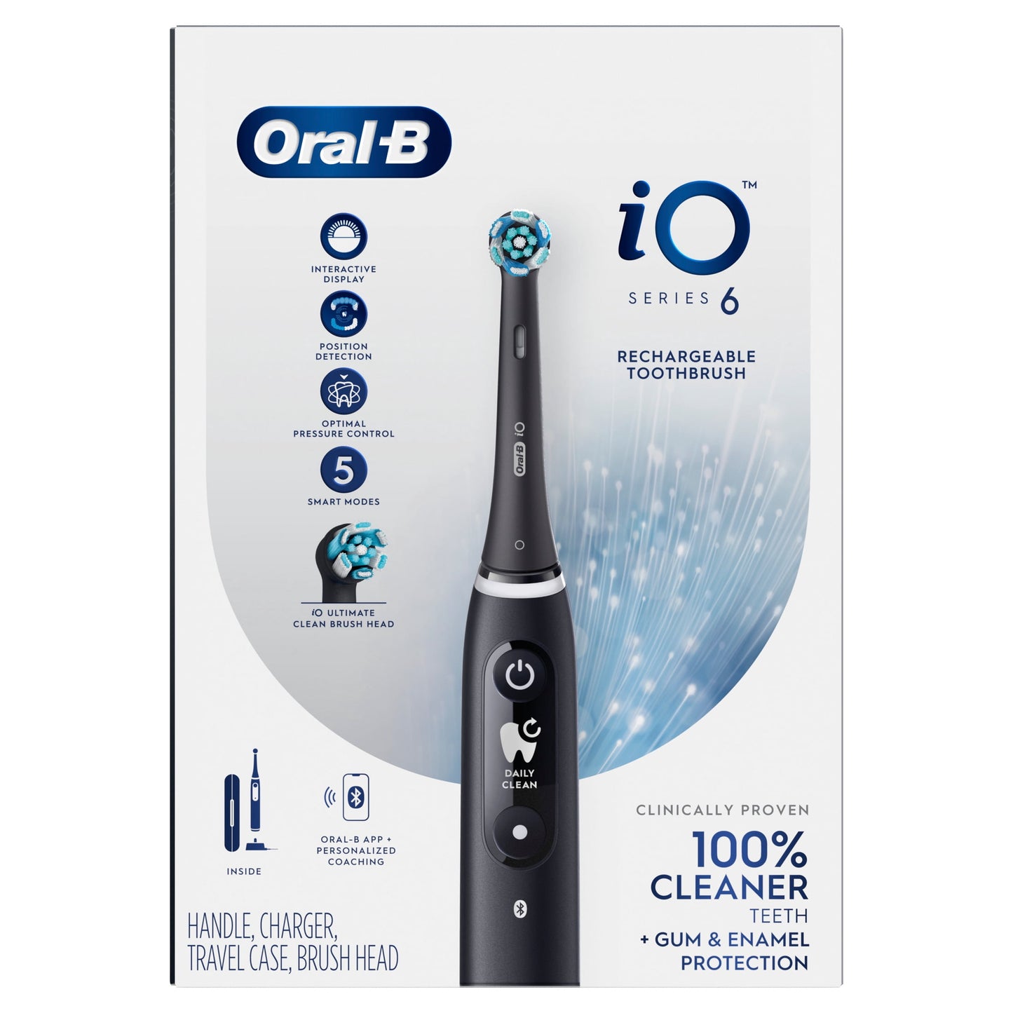 Oral-B iO Series 6 Electric Toothbrush with (1) Brush Head, Black Lava