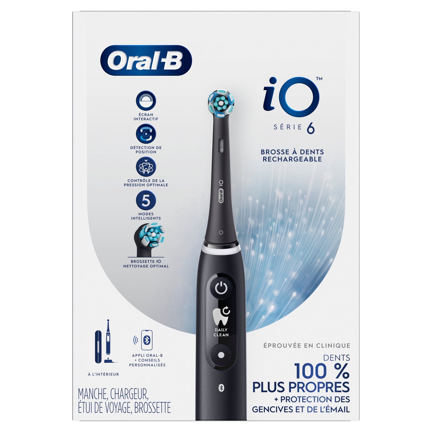 Oral-B iO Series 6 Electric Toothbrush with (1) Brush Head, Black Lava