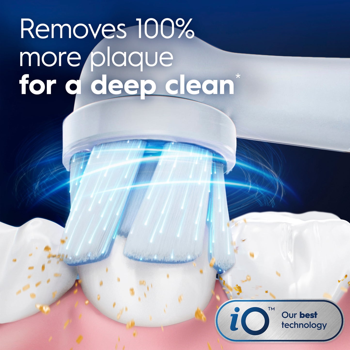 Oral-B Toothbrush, iO Gum &amp; Sensitive Replacement Heads, Electric Toothbrush Brush Heads, White, 4 Count